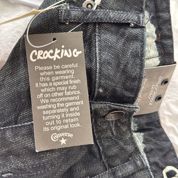 Converse Skinny Blue Jeans size 25W / 33/L - Picture 5 of 7